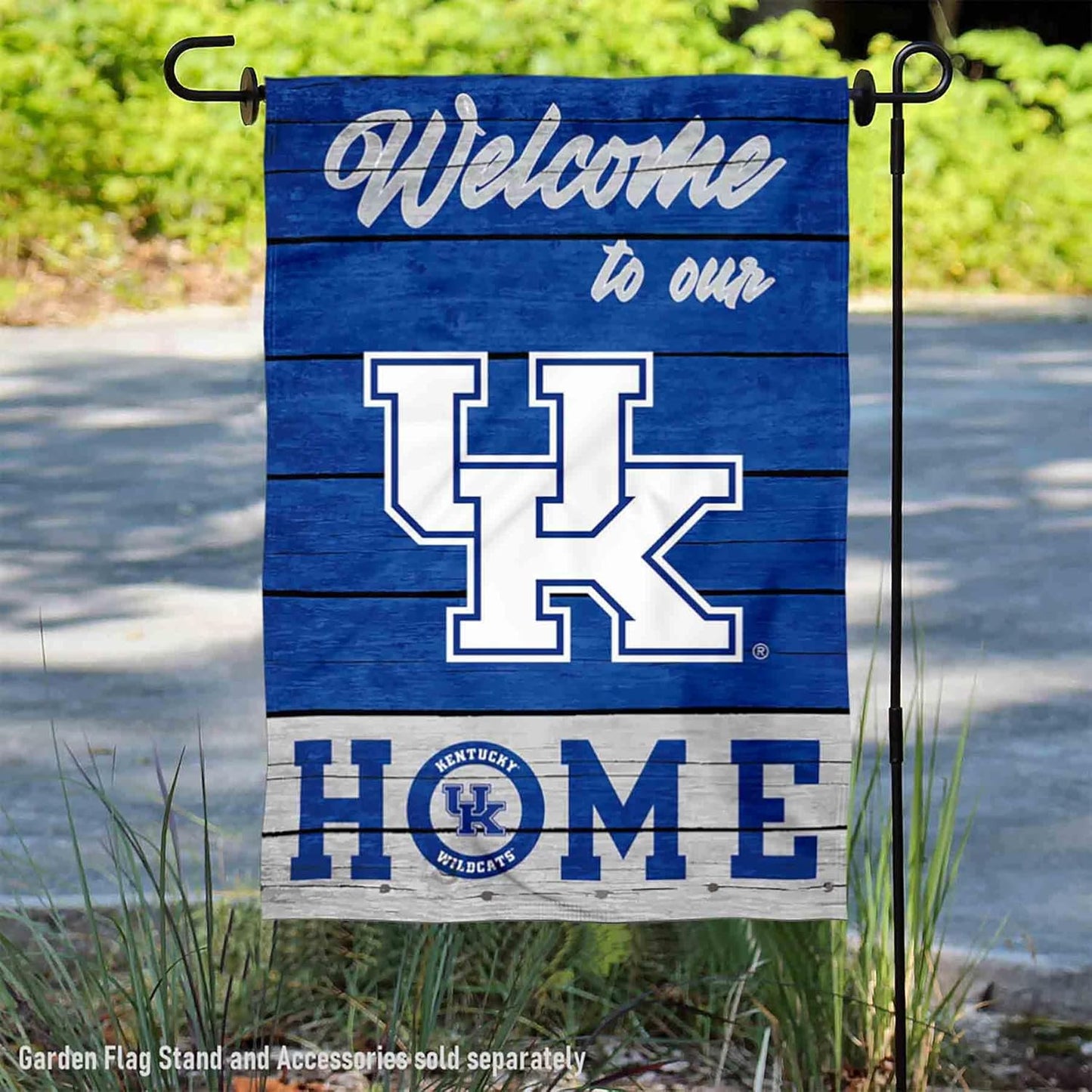 Kentucky Wildcats Welcome to Our Home Double Sided Garden Yard Flag