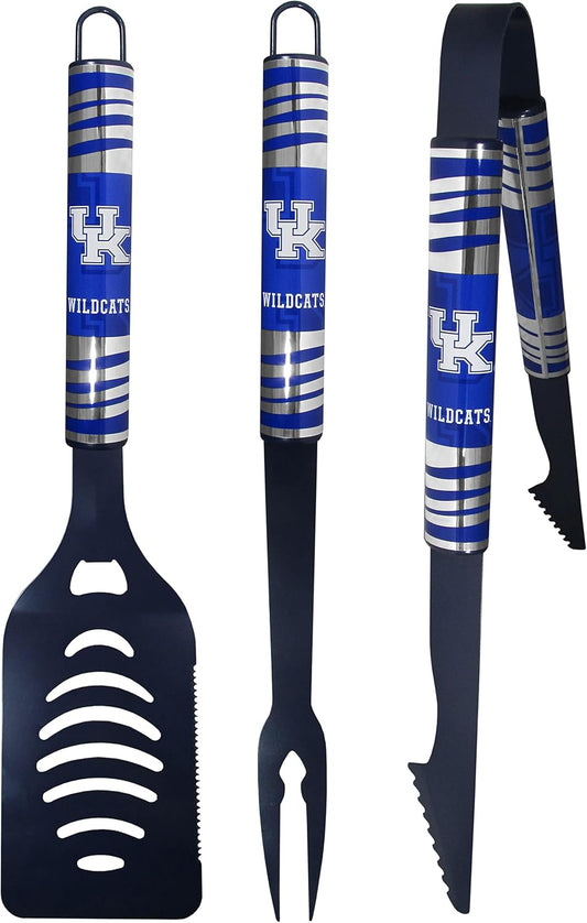Sports NCAA Kentucky Wildcats 3 Pc Color BBQ Tool Set, Team Colors, One Size