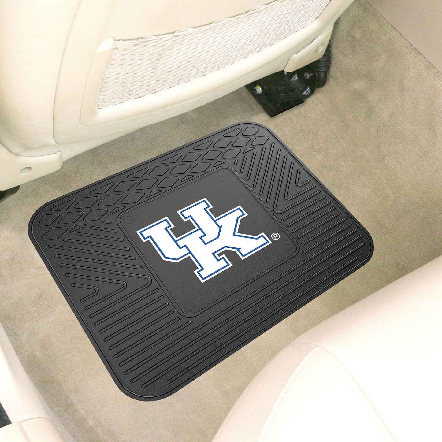 10076 Kentucky Wildcats Back Row Utility Car Mat - 1 Piece - 14In. X 17In., All Weather Protection, Universal Fit, Molded Team Logo