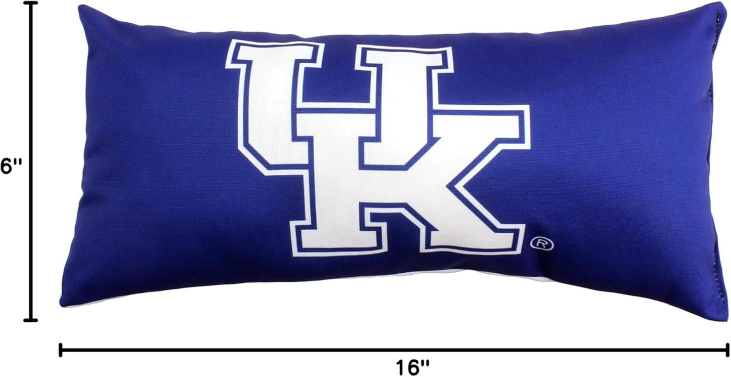 Everything Comfy Kentucky Wildcats 2 Sided Bolster Small Travel Pillow Decorative Pillow 16 X 6