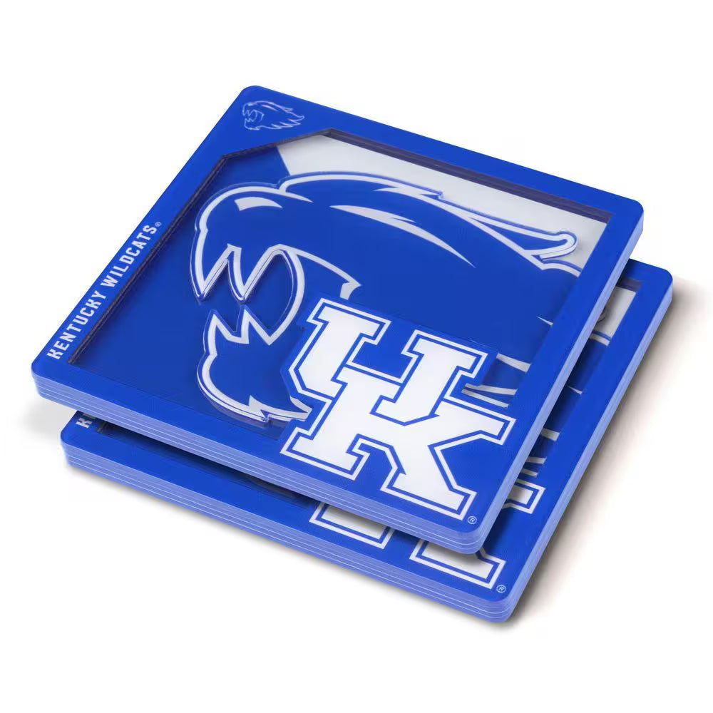 NCAA Kentucky Wildcats 3D Logo Series Multi-Colored Coasters