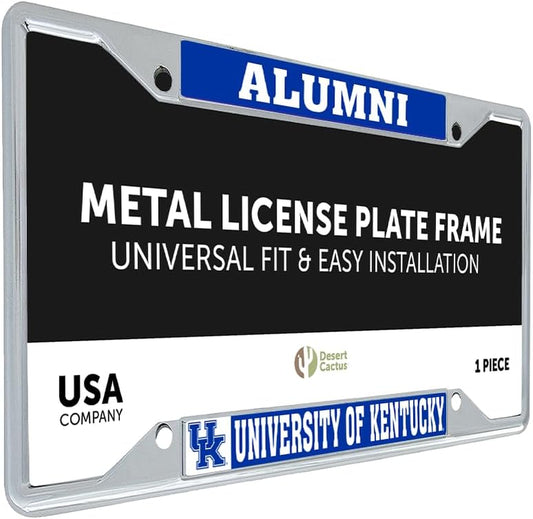 University of Kentucky Car Accessories Wildcats Metal License Plate Frame and Tag Holder for Front or Rear of Car (Alumni)