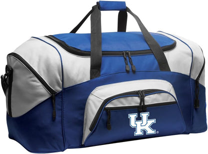 Kentucky Wildcats Suitcase Duffel Bag - Large University of Kentucky Duffle for Travel or UK Sports Gear Bag! (Royal)