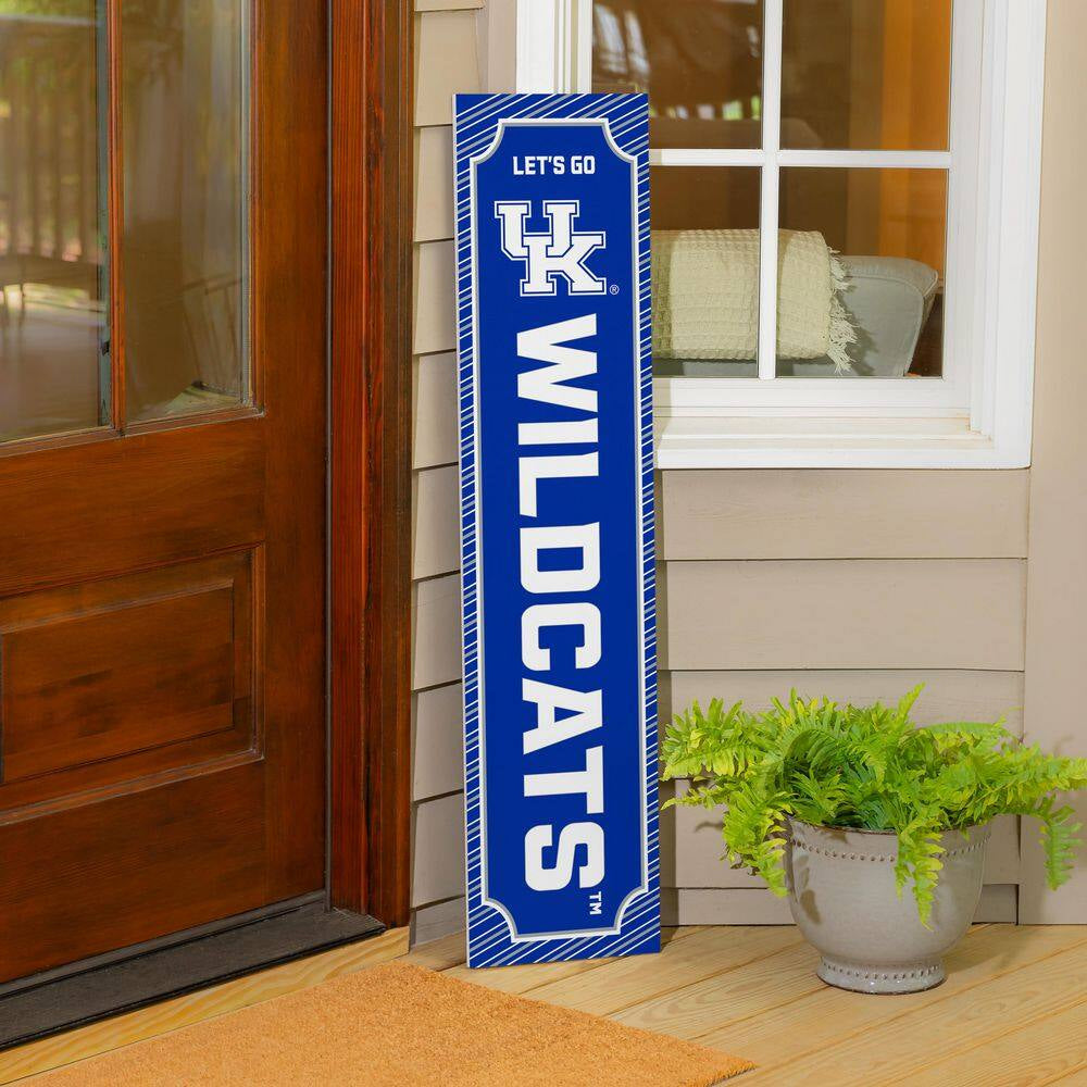 47 In. Double Sided Leaner Porch Sign, University of Kentucky, Winter Seasonal